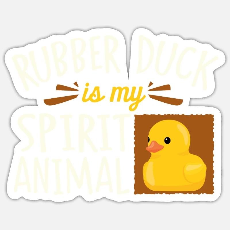 rubber duck Sticker size S (10 x 10 cm)