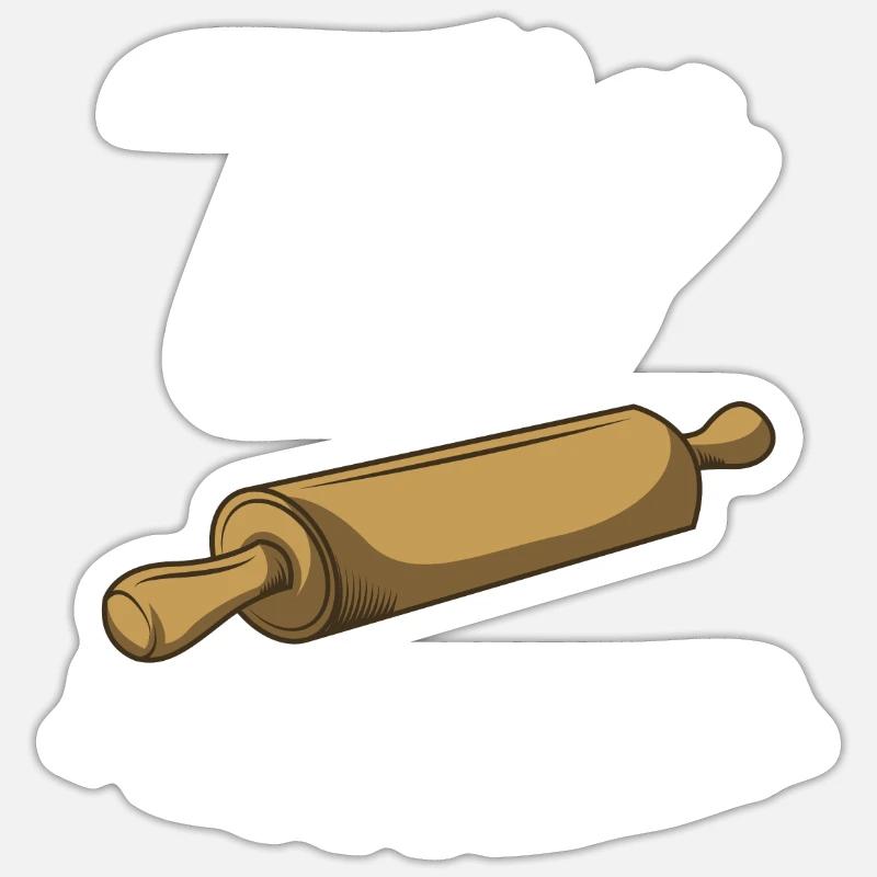 Bäcker Backen Teig Flüsterer Konditor Sticker Größe S (10 x 10 cm)