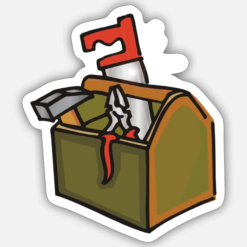 tool box Sticker size S (10 x 10 cm)