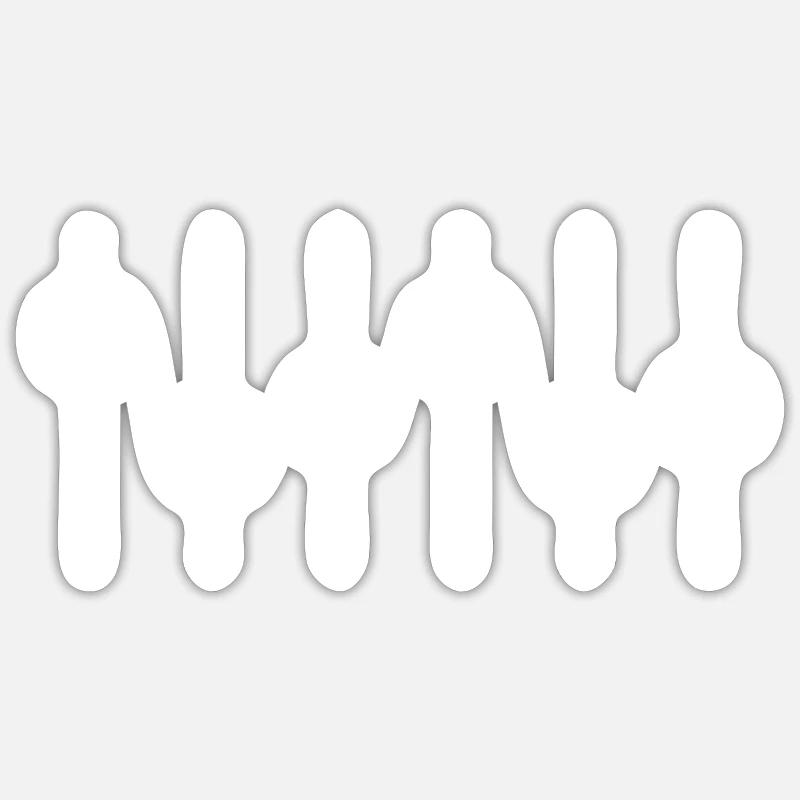 Tontechniker - Sticker Größe S (10 x 10 cm) - Mattweiß