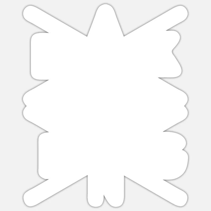 baking - Sticker Größe S (10 x 10 cm) - Mattweiß