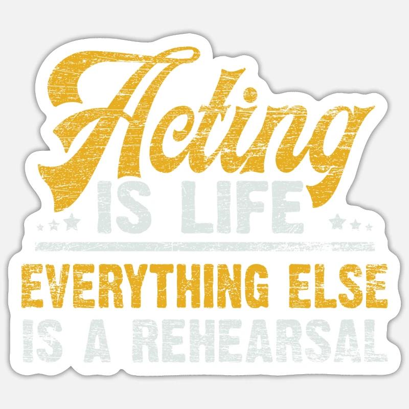 actor Sticker size S (10 x 10 cm)