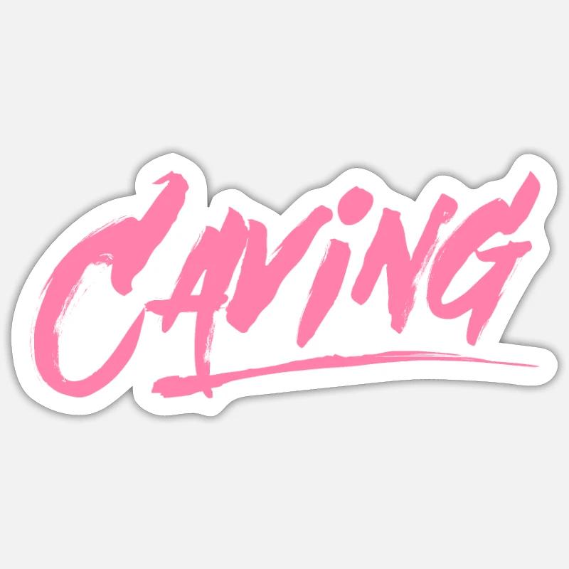 cavers - Sticker size S (10 x 10 cm) - white matte