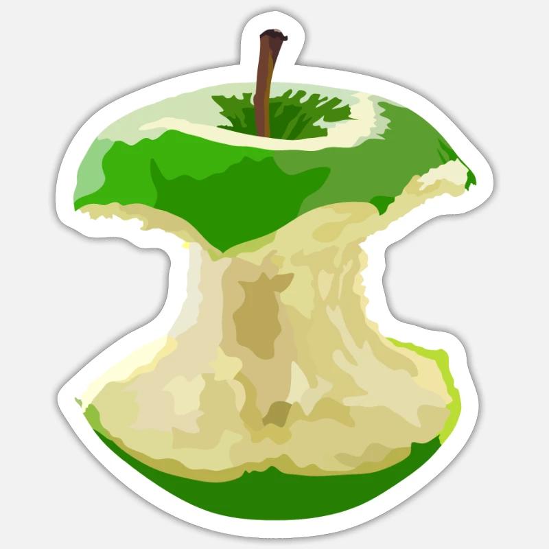 Apple Apfel Sticker Größe S (10 x 10 cm)