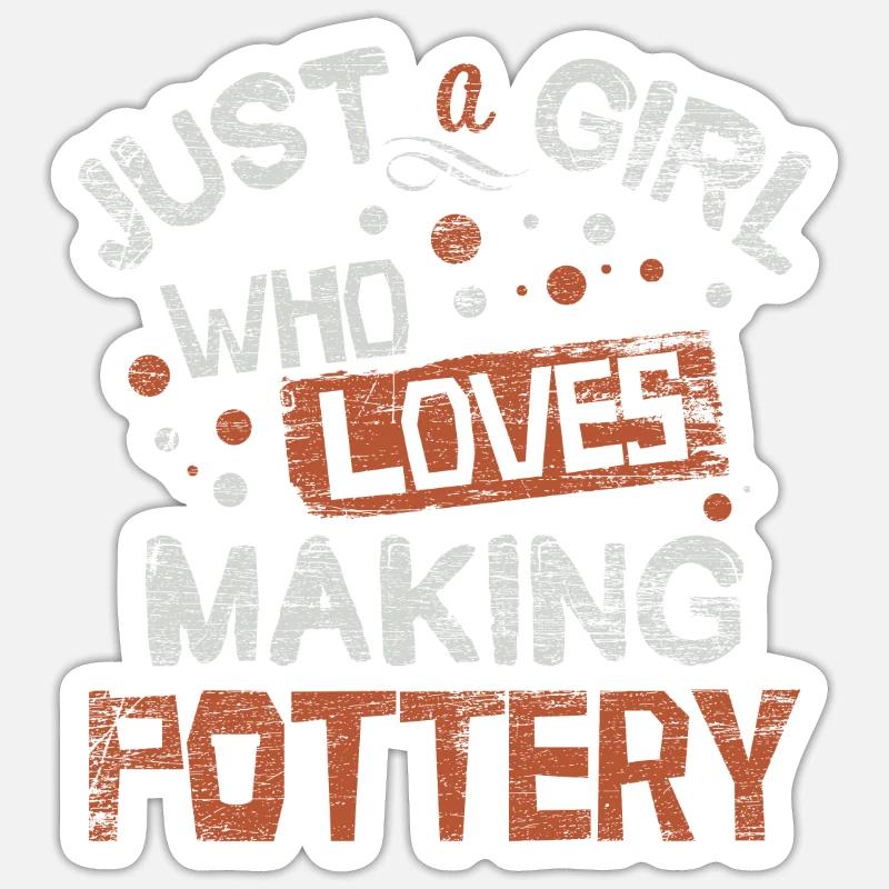 make pottery Sticker size S (10 x 10 cm)
