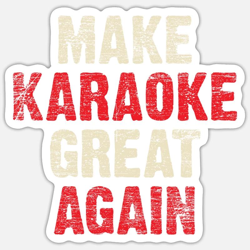 Karaoke Sticker size S (10 x 10 cm)