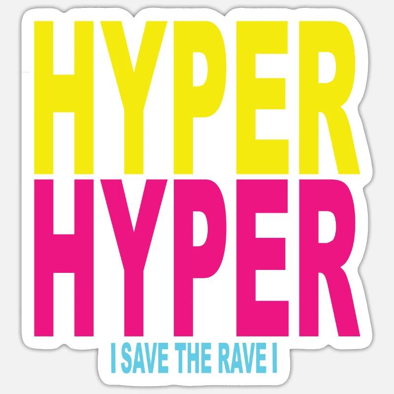 90s 90s party 90s techno 90 ans Sticker taille S (10 x 10 cm)