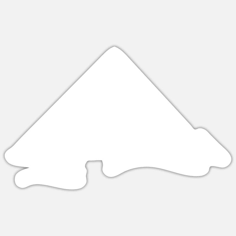Pyramides dans le désert Sticker taille S (10 x 10 cm)