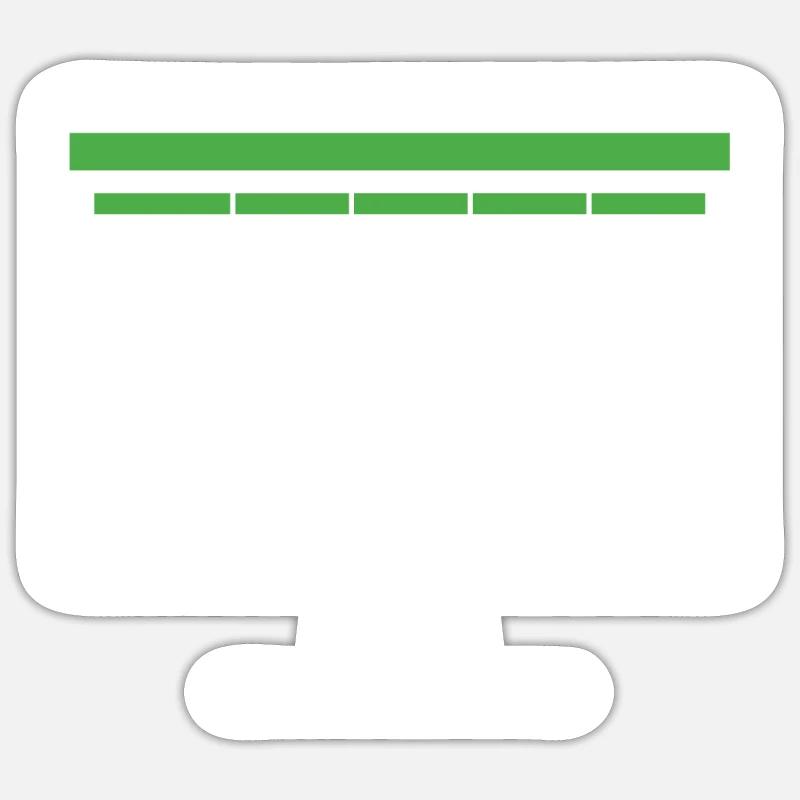 Spreadsheet computer - Sticker size S (10 x 10 cm) - white matte