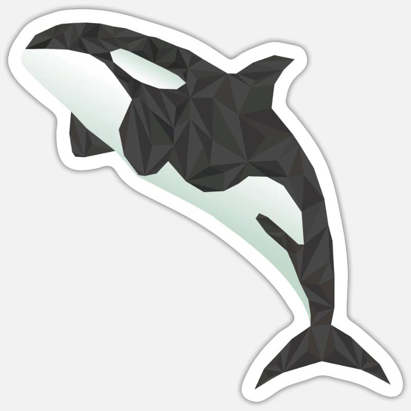 orca Wal Sticker Größe S (10 x 10 cm)