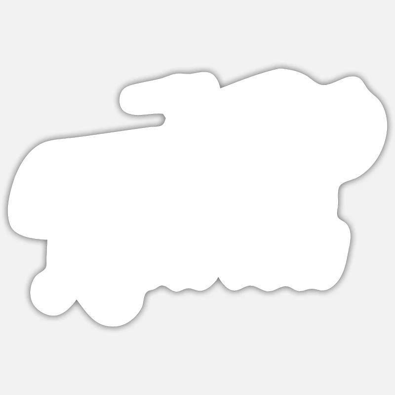Retired pilot - Sticker size S (10 x 10 cm) - white matte
