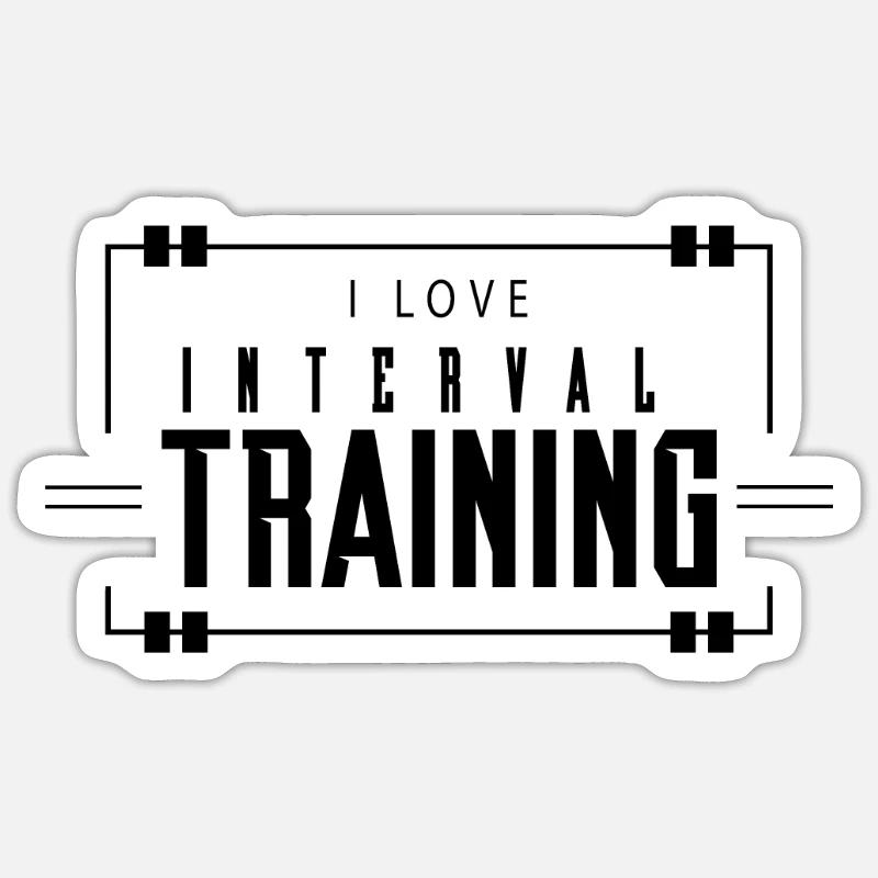 Team endurance training interval training interval Sticker size S (10 x 10 cm)