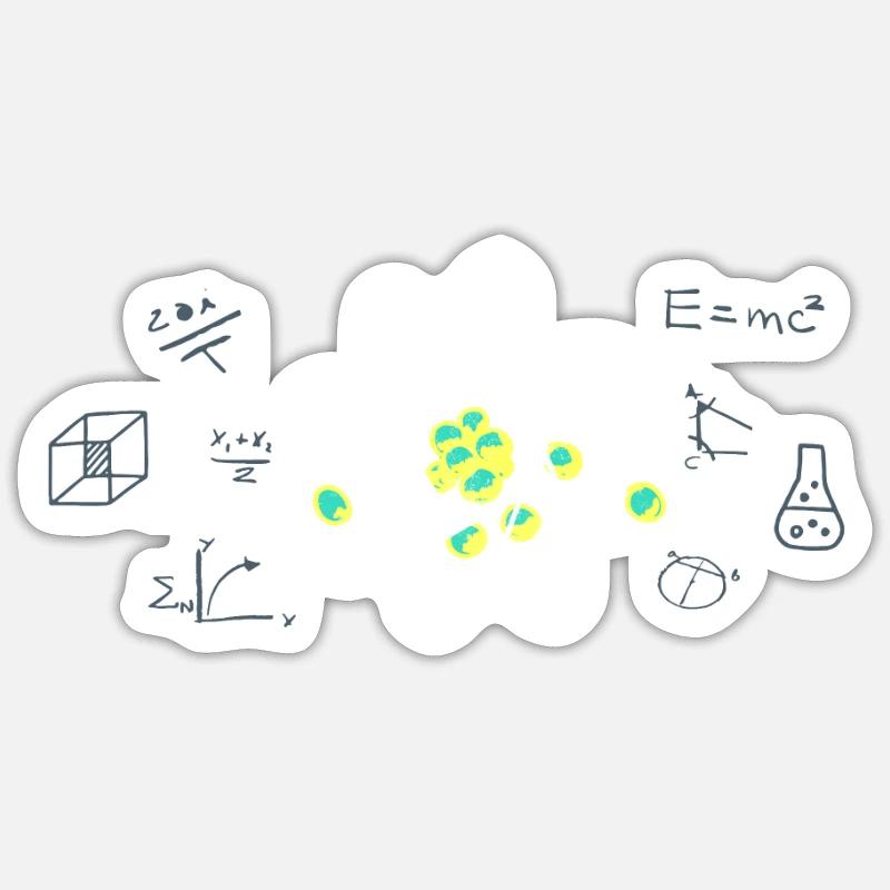 Physiker - Sticker Größe S (10 x 10 cm) - Mattweiß