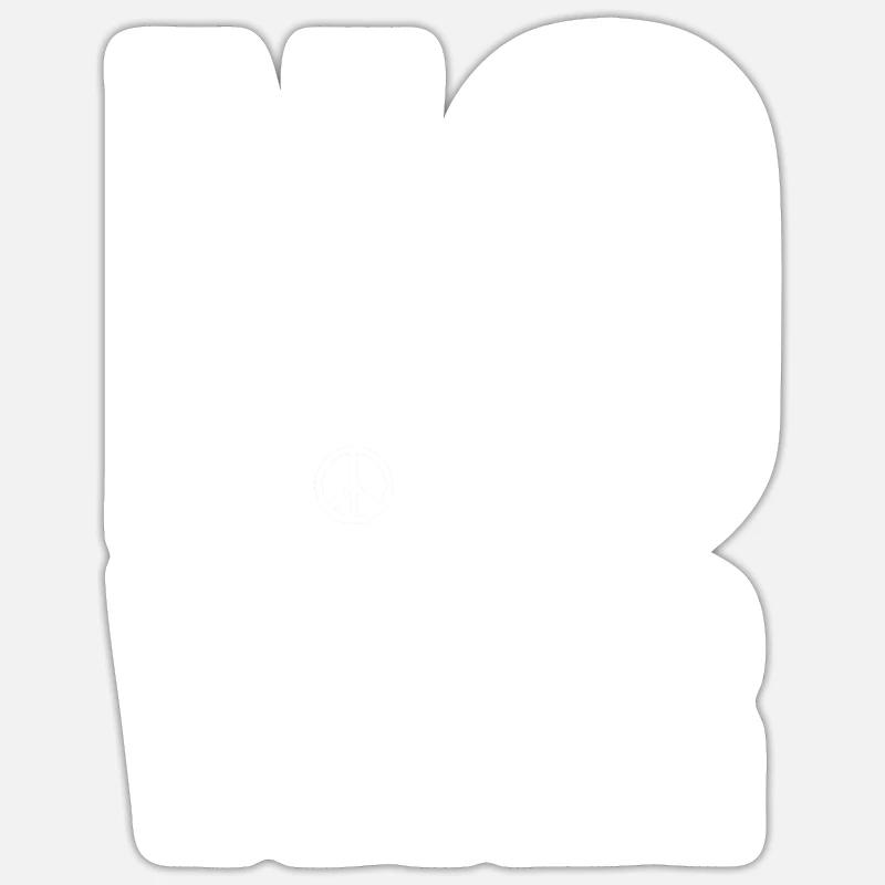 No War Peace No War - Sticker size S (10 x 10 cm) - white matte