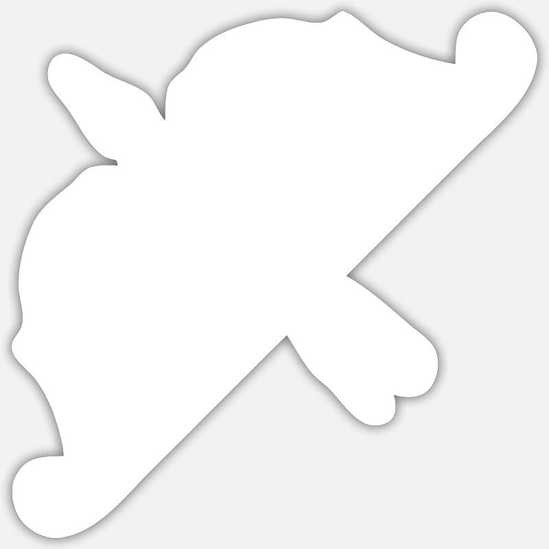 archery - Sticker size S (10 x 10 cm) - white matte