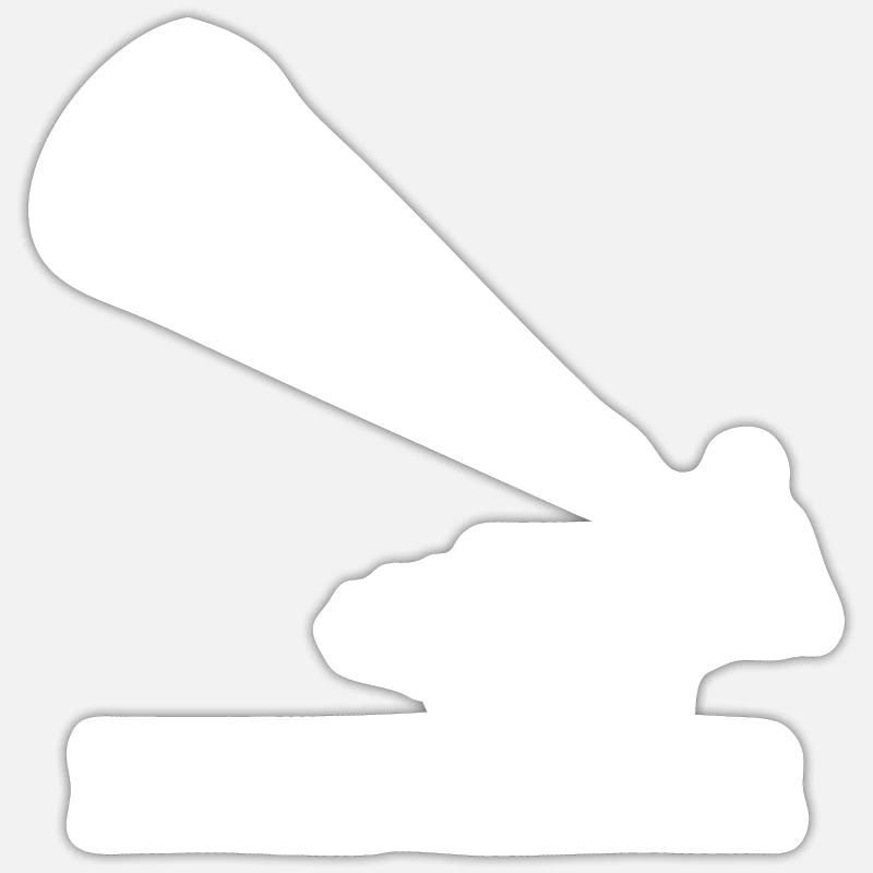 Kiteboard - Sticker Größe S (10 x 10 cm) - Mattweiß