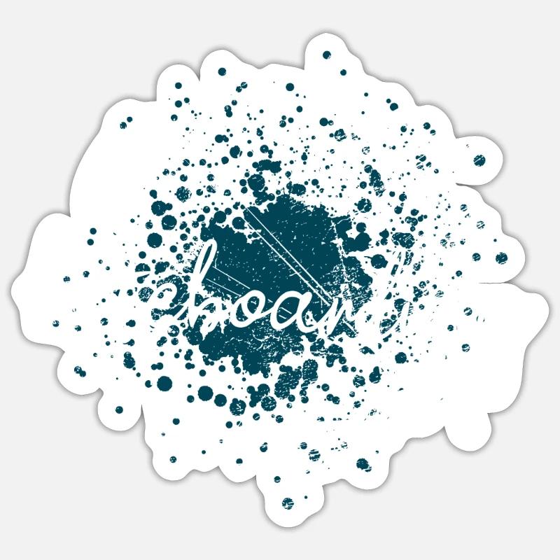 Planche de kitesurf Sticker taille S (10 x 10 cm)