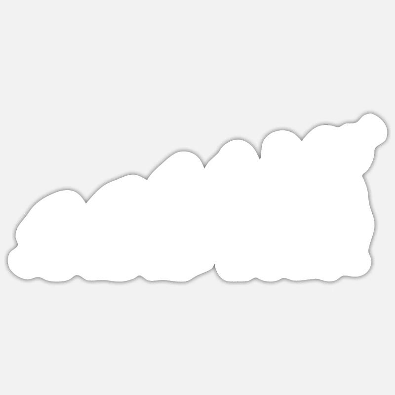 Evolution du trompettiste - Sticker taille S (10 x 10 cm) - blanc mat