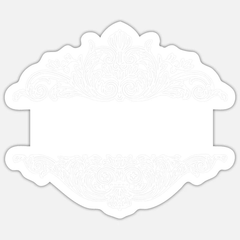 Dresden - Sticker Größe S (10 x 10 cm) - Mattweiß