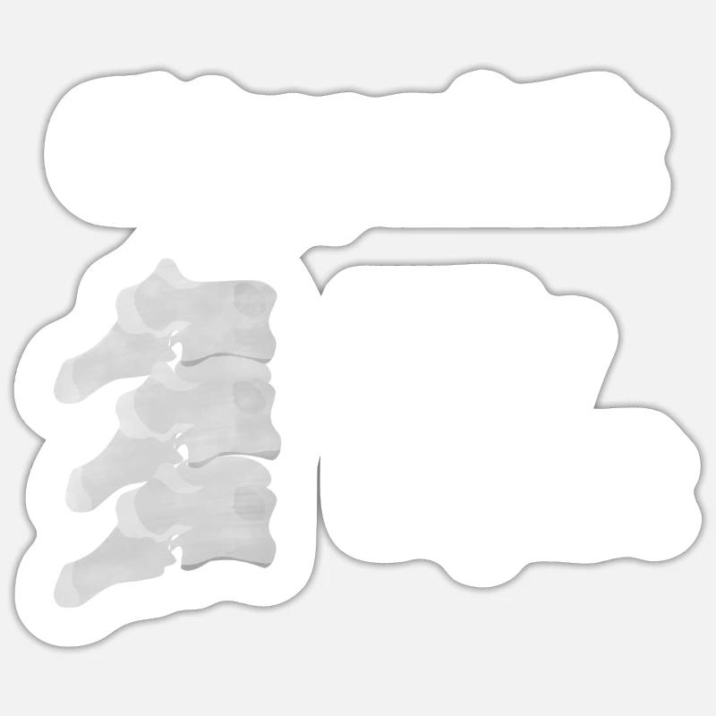 Chiropractor osteopath - Sticker size S (10 x 10 cm) - white matte