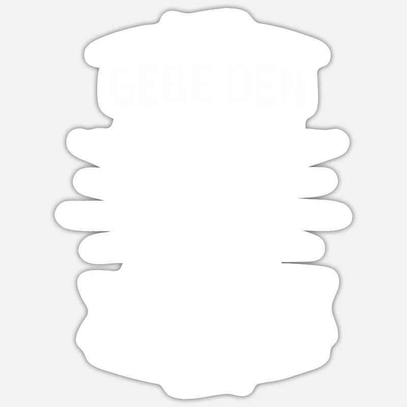 Chorleiter Kapellmeister Takt Dirigent dirigeren - Sticker Größe S (10 x 10 cm) - Mattweiß