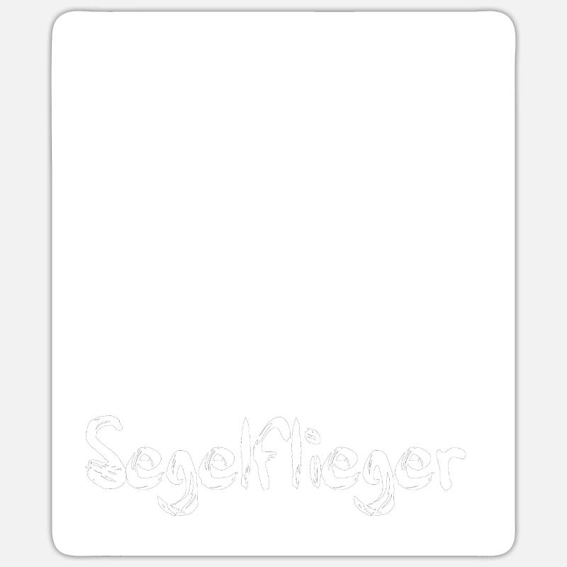 Glider Gliding Pilot - Sticker size S (10 x 10 cm) - white matte