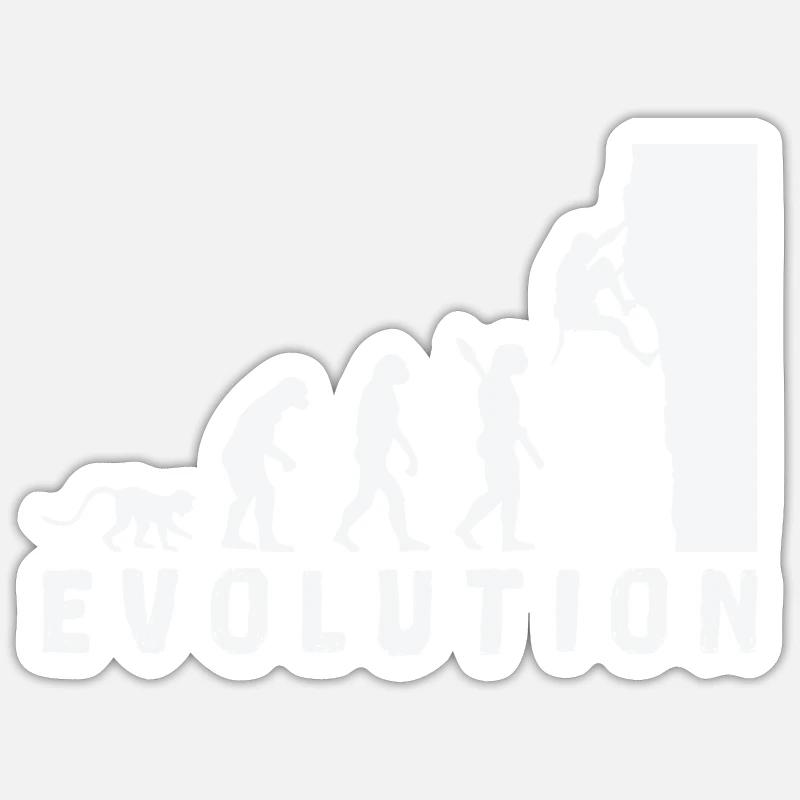 Climbing Bouldering Evolution Sticker size S (10 x 10 cm)