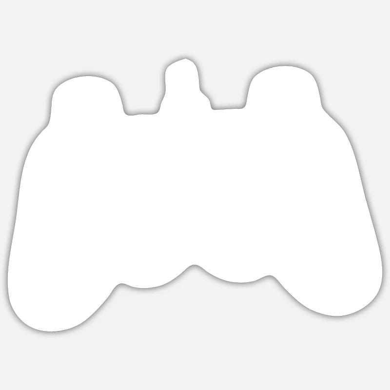 Nerd - Sticker taille S (10 x 10 cm) - blanc mat