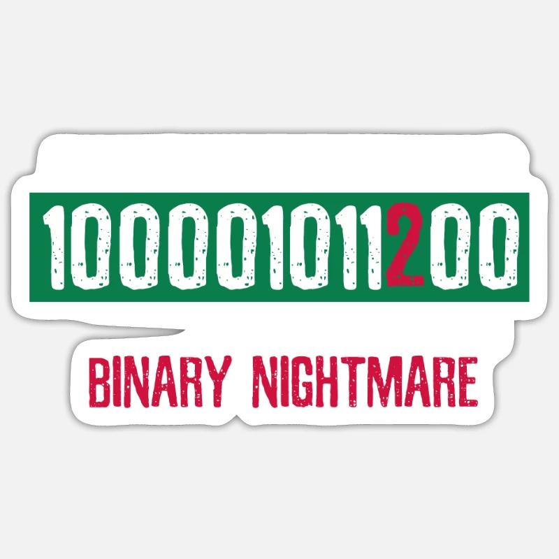 Geek Coder Coding Nerd cadeau Sticker taille S (10 x 10 cm)