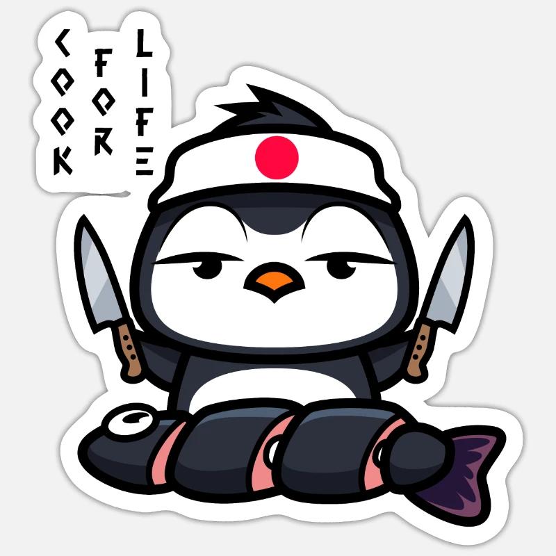 Cuoco giapponese Sticker formato S (10 x 10 cm)