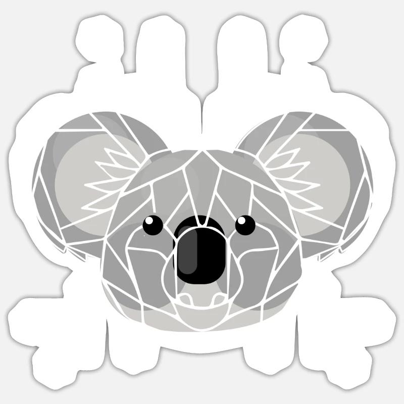 Koala Australia - Sticker size S (10 x 10 cm) - white matte
