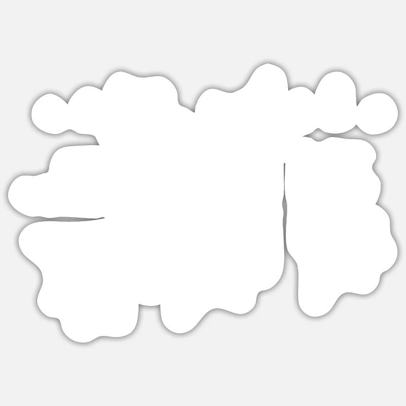 Nerd - Sticker size S (10 x 10 cm) - white matte