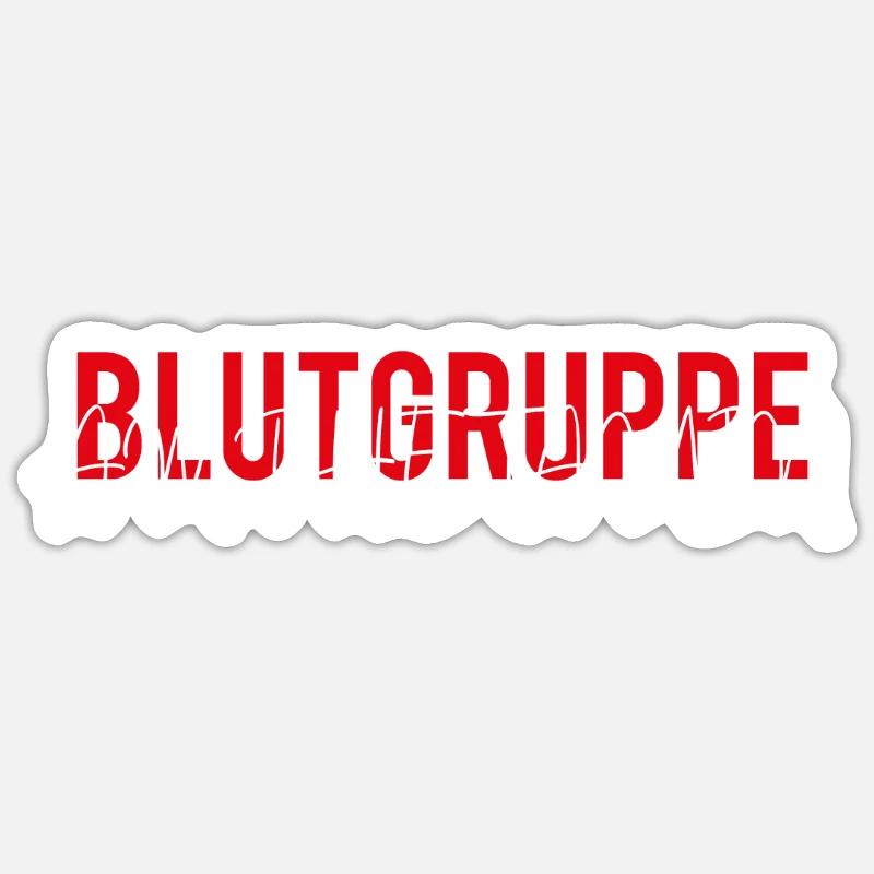 Blutgruppe AMPHETAMIN Speed Feiern Geschenkidee - Sticker Größe S (10 x 10 cm) - Mattweiß