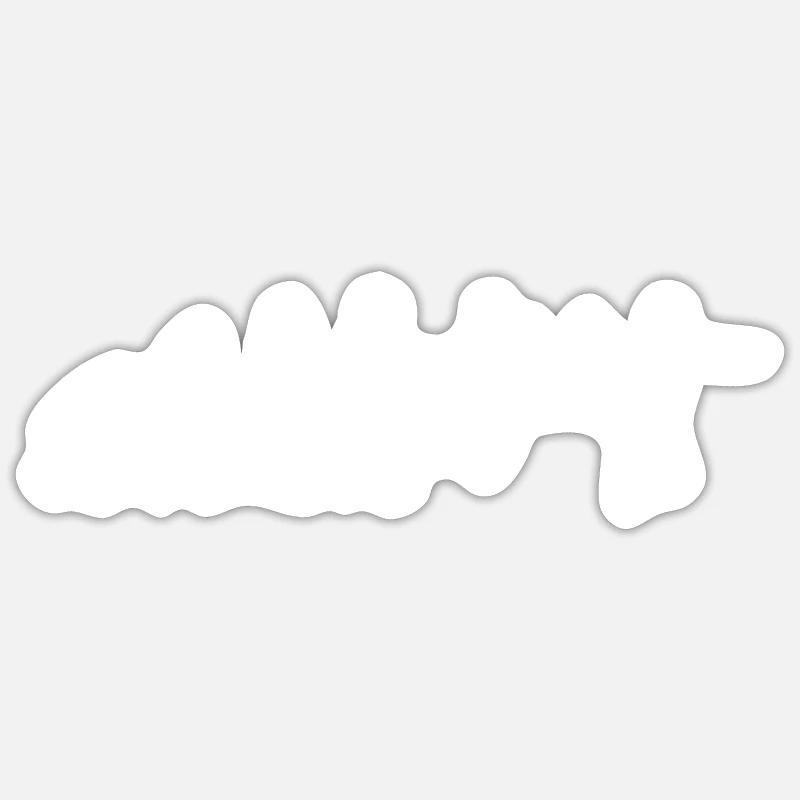 Cadeau Handball Evolution pour les joueurs de handball - Sticker taille S (10 x 10 cm) - blanc mat