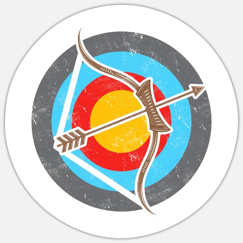 Archery target Sticker size S (10 x 10 cm)