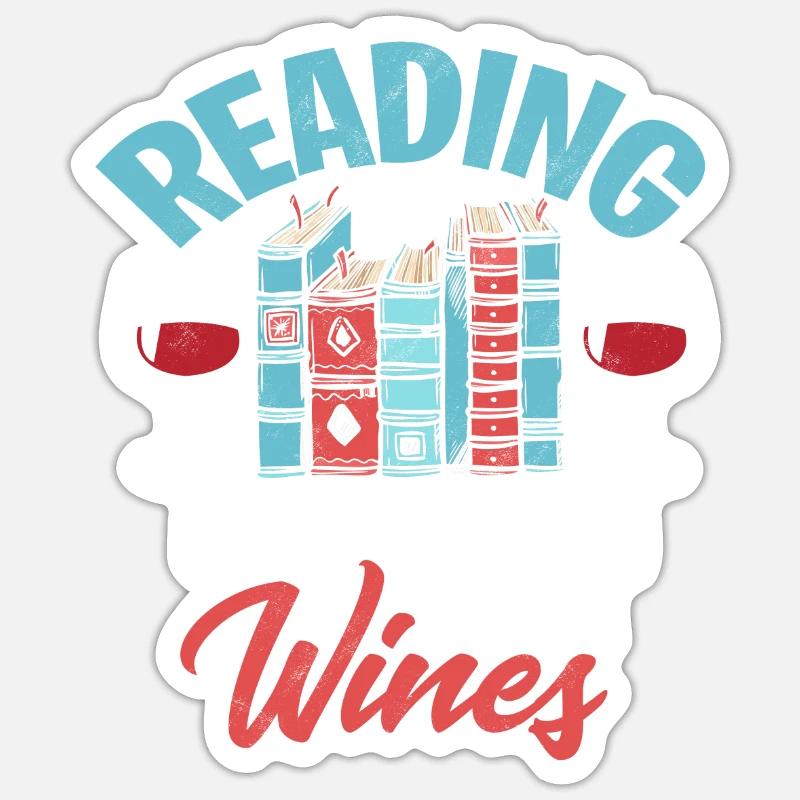 livre - Sticker taille S (10 x 10 cm) - blanc mat