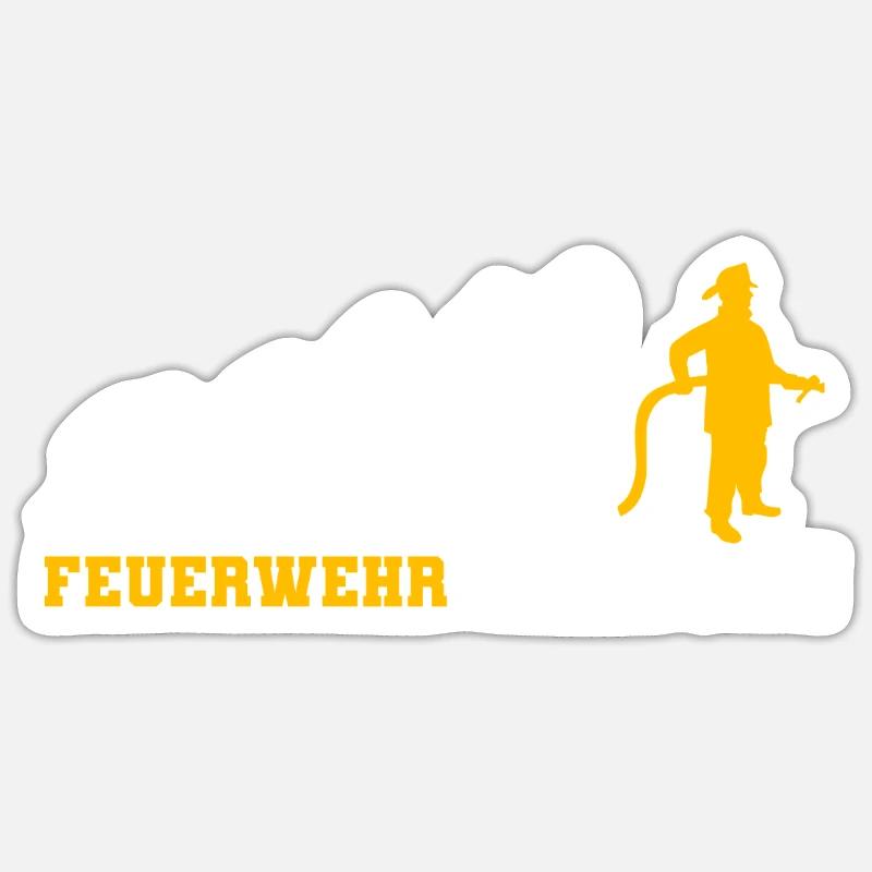 Firefighters evolution gift Sticker size S (10 x 10 cm)