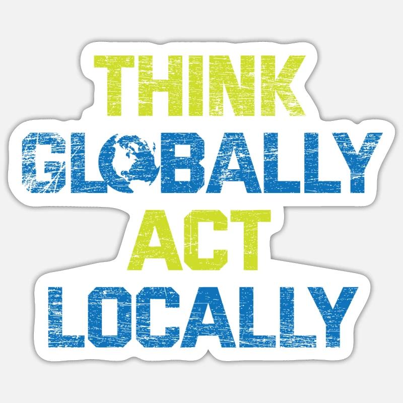 Climate change - Sticker size S (10 x 10 cm) - white matte