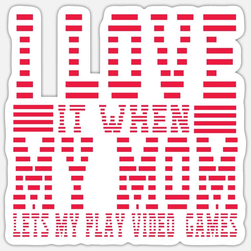 Gaming - Sticker size S (10 x 10 cm) - white matte