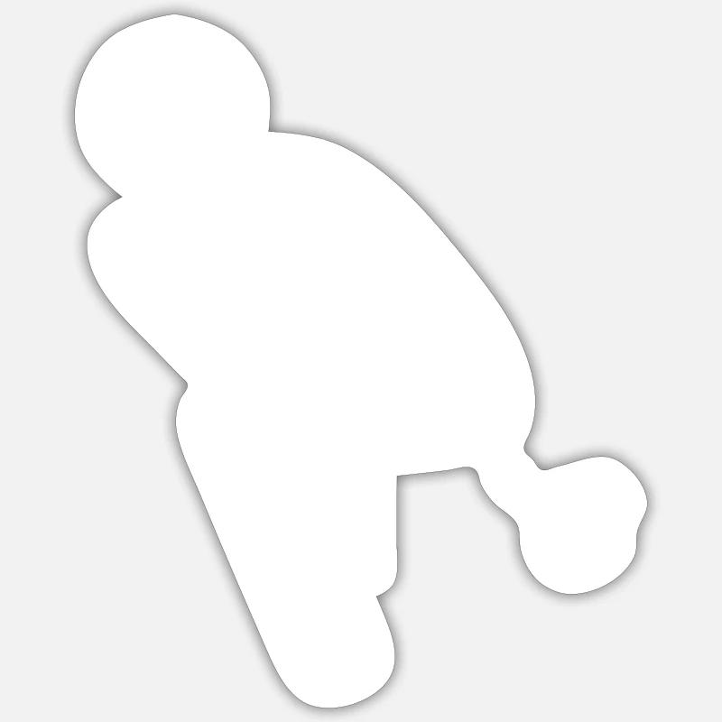 amour - Sticker taille S (10 x 10 cm) - blanc mat