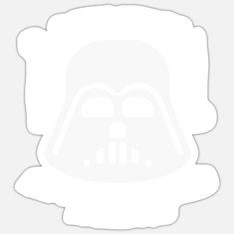 Dart Vader avec la puissance du jeu de fléchettes fléchettes Sticker taille S (10 x 10 cm)
