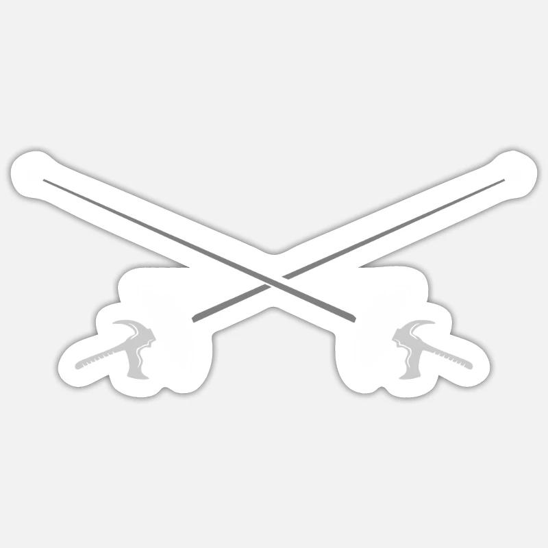 epee - Sticker taille S (10 x 10 cm) - blanc mat
