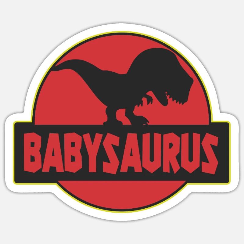 Babysaurus Dinosaurier Trex Dino Sticker Größe S (10 x 10 cm)