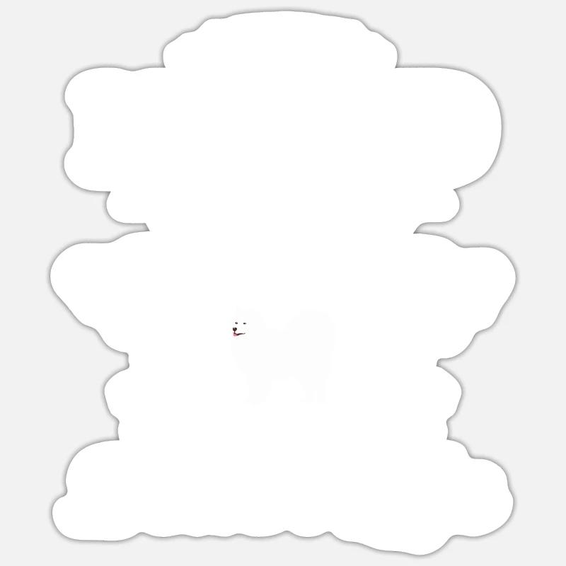 I Work Hard So My Samoyed Can Have A Better Life Sticker taille S (10 x 10 cm)