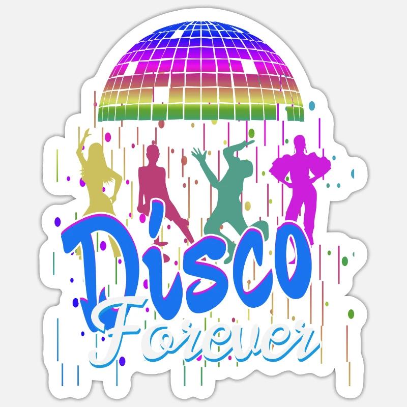 Disco Forever Sticker Größe S (10 x 10 cm)