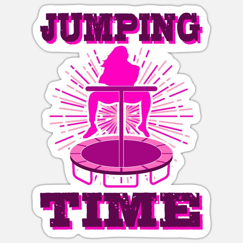 trampoline Sticker size S (10 x 10 cm)