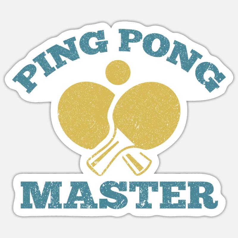 Ping Pong Master Sticker size S (10 x 10 cm)
