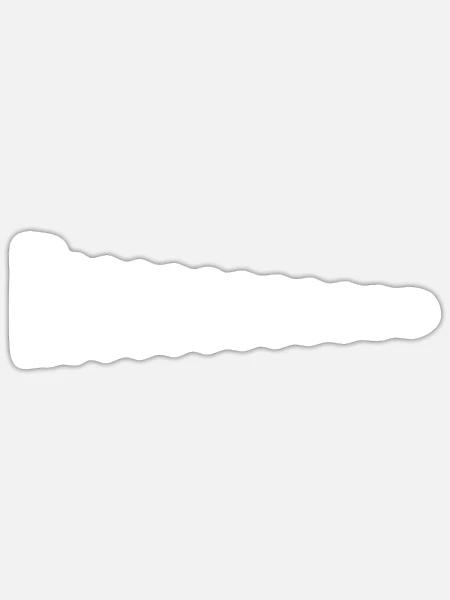 Nee - Sticker Größe S (10 x 10 cm) - Mattweiß