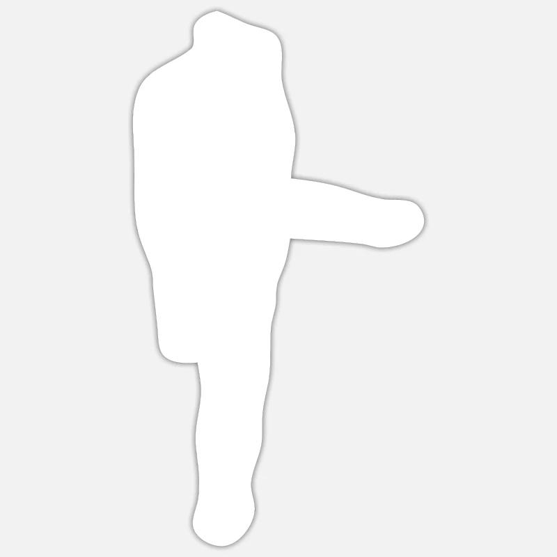 Carnival guard dance - Sticker size S (10 x 10 cm) - white matte