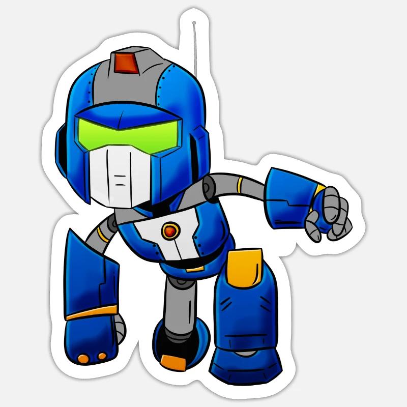 robot Sticker taille S (10 x 10 cm)